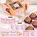1000 Count Cottage Food Law Labels Stickers Roll Pink Baked with Love Made in a Home Kitchen Inspection Statement Decals DIY Crafts for Homemade Bakery Baked Food Canning Packaging, 1.5 x 1.5 Inch