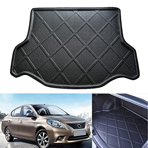 Car Boot Mat Car Mat Carpet Cargo Liner Cargo Mat Trunk Liner Tray Floor Mat Cargo Liner For Nissan Versa Sedan 2011 2012 2013 2014 2015 2016 2017 2018 2019 2020 2021 2022 2023 #TOP1
