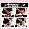 Skinnies Instant Thigh Lift Tape - Patented & Made in USA - Clear Adhesive Strips Instantly Lift Loose Skin and Smooth Cellulite - Sweatproof and All-Day Wear Body Tape for Women - 5 Pairs #4