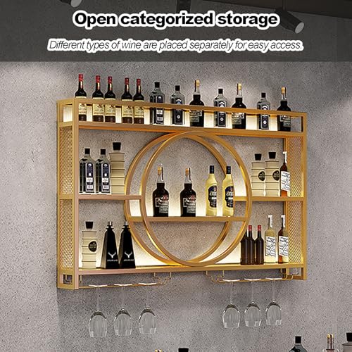 Étagère à vin murale LED, le cadeau idéal pour amateurs de bar