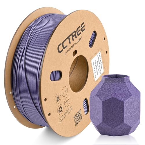 CCTREE PETG Filament 1.75mm, Less Stringing Good Layer Adhesion High Toughness, Dimensional Accuracy +/- 0.03mm, 1kg Spo