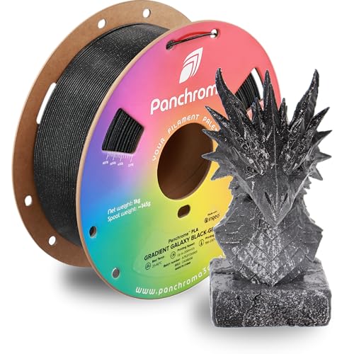 Image of Polymaker Panchroma PLA Filament 1kg, Gradient 3D Printing Filament 1.75mm | Galaxy Black-Grey, Neatly Wound PLA for Easy Print & Smooth Feeding. Compatible with Bambu Lab & Most 3D Printers