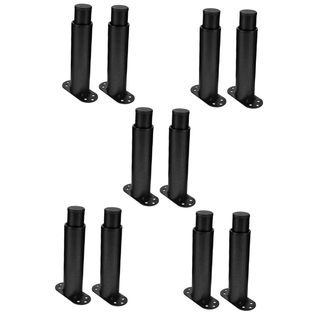 8 Piezas Patas Apoyo la Cama Listones Cama Repuesto Patas Los Muebles Patas Regulables para Muebles Patas para Muebles Regulables Patas Escritorio Soporte Cama/Negro*5Pcs/21 * 9 * 4Cm*5Pcs