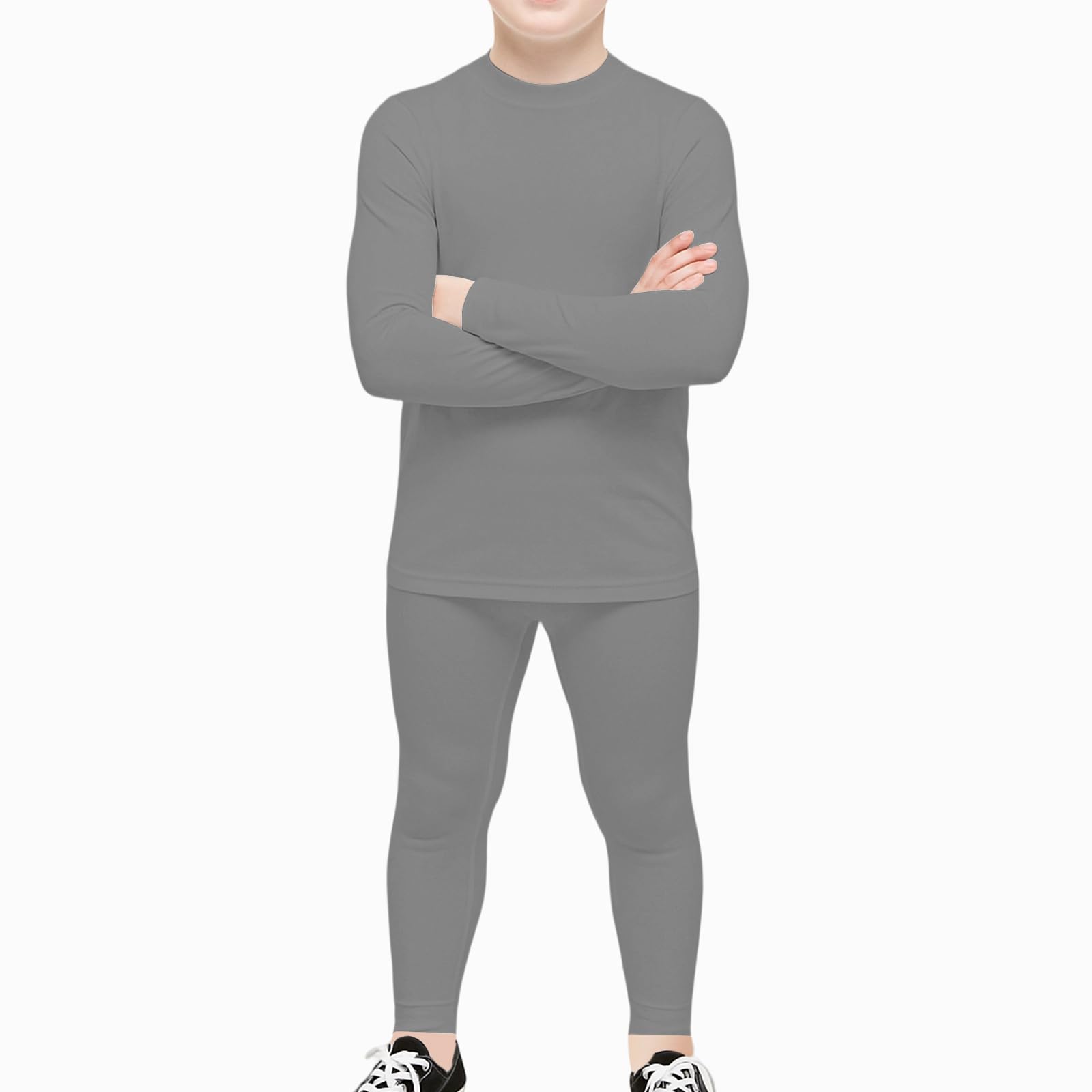 HYCOPROT Intimo Termico Bambino Set per Ragazzo Bambini Termica Biancheria Intima Asciugatura Rapida Base Layer Intimo Termica Funzionale Set Traspirante per Sci Ciclismo Calcio e Gli Sport Invernali
