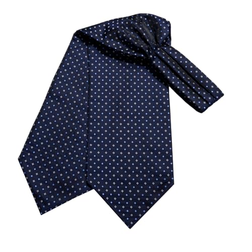 Image of Dubulle Paisley Floral Ascot for Men Self Tie Mens Cravat and Pocket Square Cufflinks Wedding