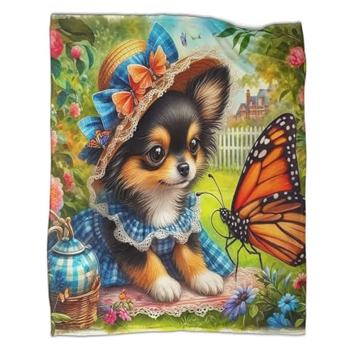Couverture de lit chien mignon en microfibre imprimée 3D douce 180x200cm - 3