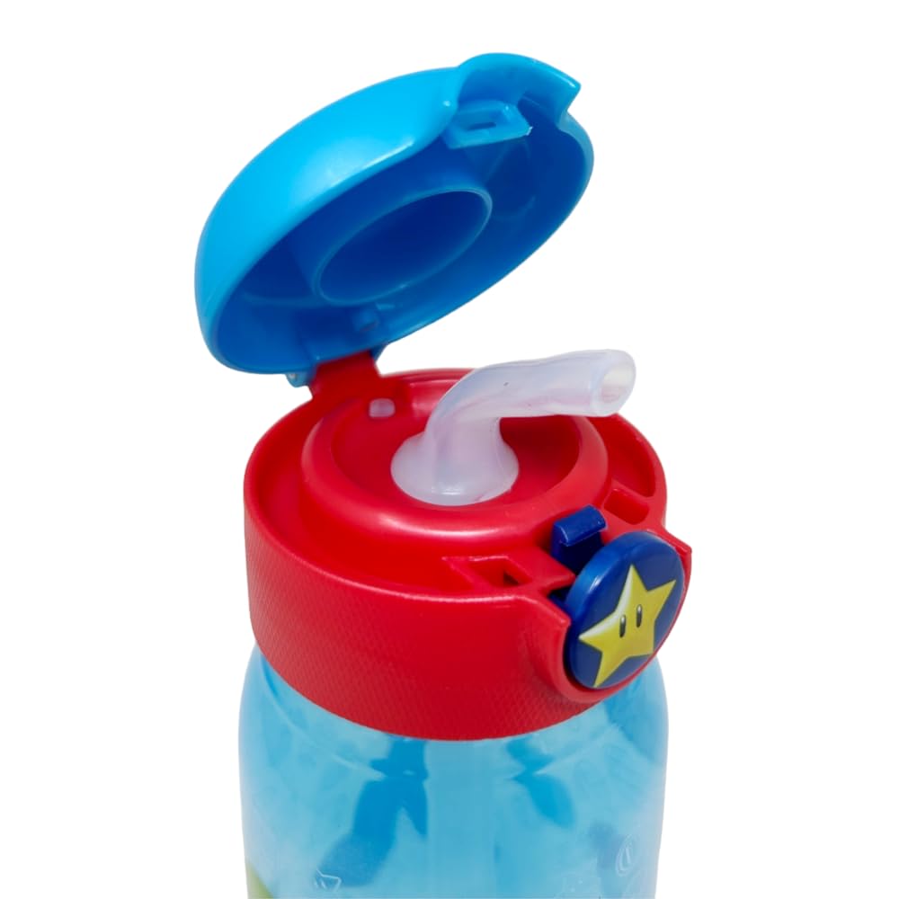 Borraccia Supereroi Capitan America Iron Man - Bottiglia Pop-Up 450 Ml BPA Free Con Tracolla Per Bambini - Foto 13