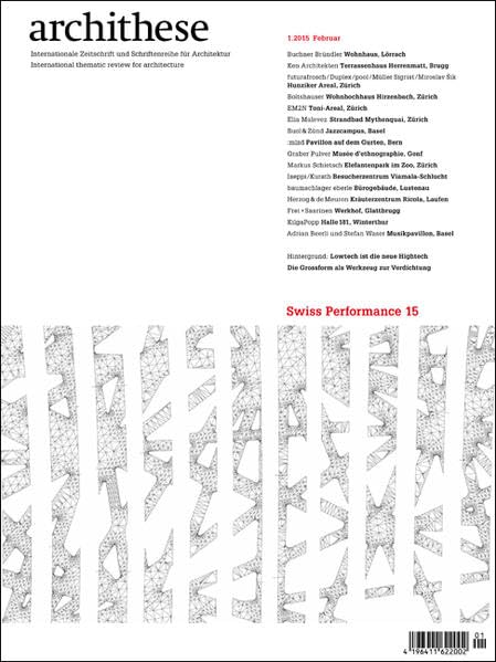 Swiss Performance 15 archithese 1.2015 revue architecture suisse