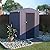 Yardenaler 4x4 FT Metal Outdoor Storage Shed, Garden Tool Shed Kit with Doors & Lock, Waterproof Patio Utility Tool Shed for Backyard and Garden, Gray
