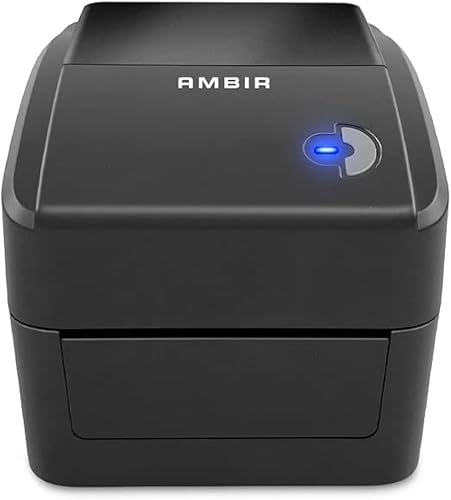 Ambir LP400 Impresora térmica monocromática de etiquetas 4x6, USB, compatible con Shopify, Ebay, UPS, USPS, FedEx, Amazon y Etsy, admite múltiples