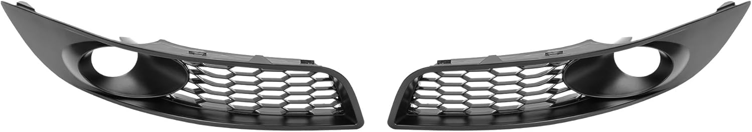 HECASA Fog Light Bezel Compatible with 2006-2013 Chevy Chevrolet Impala All Models & 2014-2016 Impala Limited Front Bumper Driving Fog Lamp Cover Trim L&R Replacement for 22811075 22811074