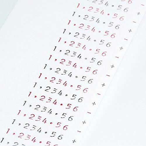 Miniatura 6 de Ministry of Warehouse 6 Cintas de Calculadora Reemplazo Para Canon MP11DX Canon MP-11DX Negro Rojo