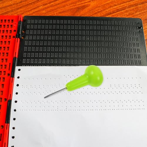 Plaque d'écriture en braille de haute précision avec stylet ergonomique