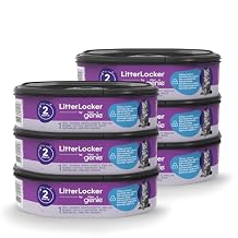 Litter Genie LitterLocker 6 Pack Refill Cassette, Original Special Film with Odour Barrier 100% Odour Protection, 2 Month Cassette