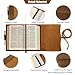 Jack&Chris Leather Bible Cover, Leather Book Cover for Men and Women, Bible Holder Strap Bible Cover Gifts, JC61-8L