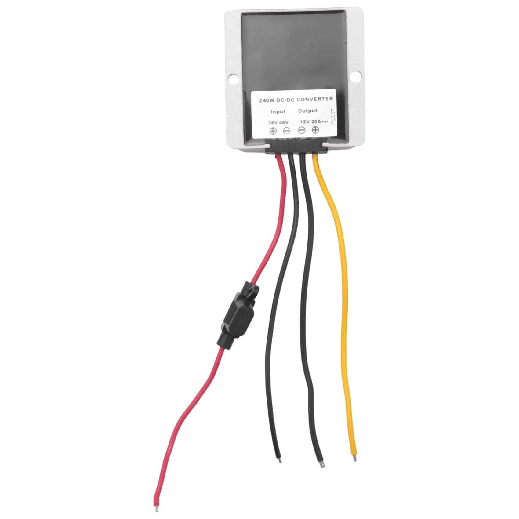 4X CC 36V / 48V A 12V 20A Convertidor de Voltaje DC Regulador Reductor Reductor Transformador Convertidor de Potencia con Fusible