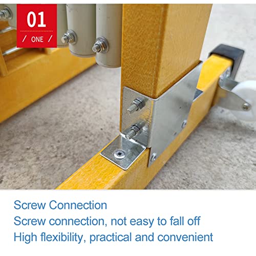 Barrière de circulation pliable jaune et noir extensible de 2m pour route - 6