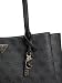 Imagen de GUESS bolso de hombro maletín con compartimento para portátil Noelle II Tech Tote Coal Logo gris oscuro