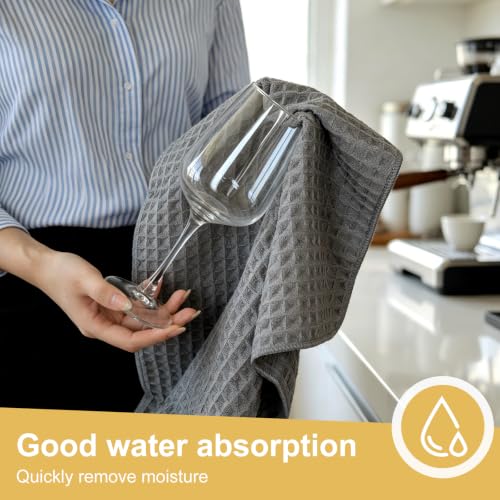 VIVOTE Mikrofasertücher Barista Tuch Waffeltuch Fusselfrei 40x70cm 2 Stück – Ansicht 4