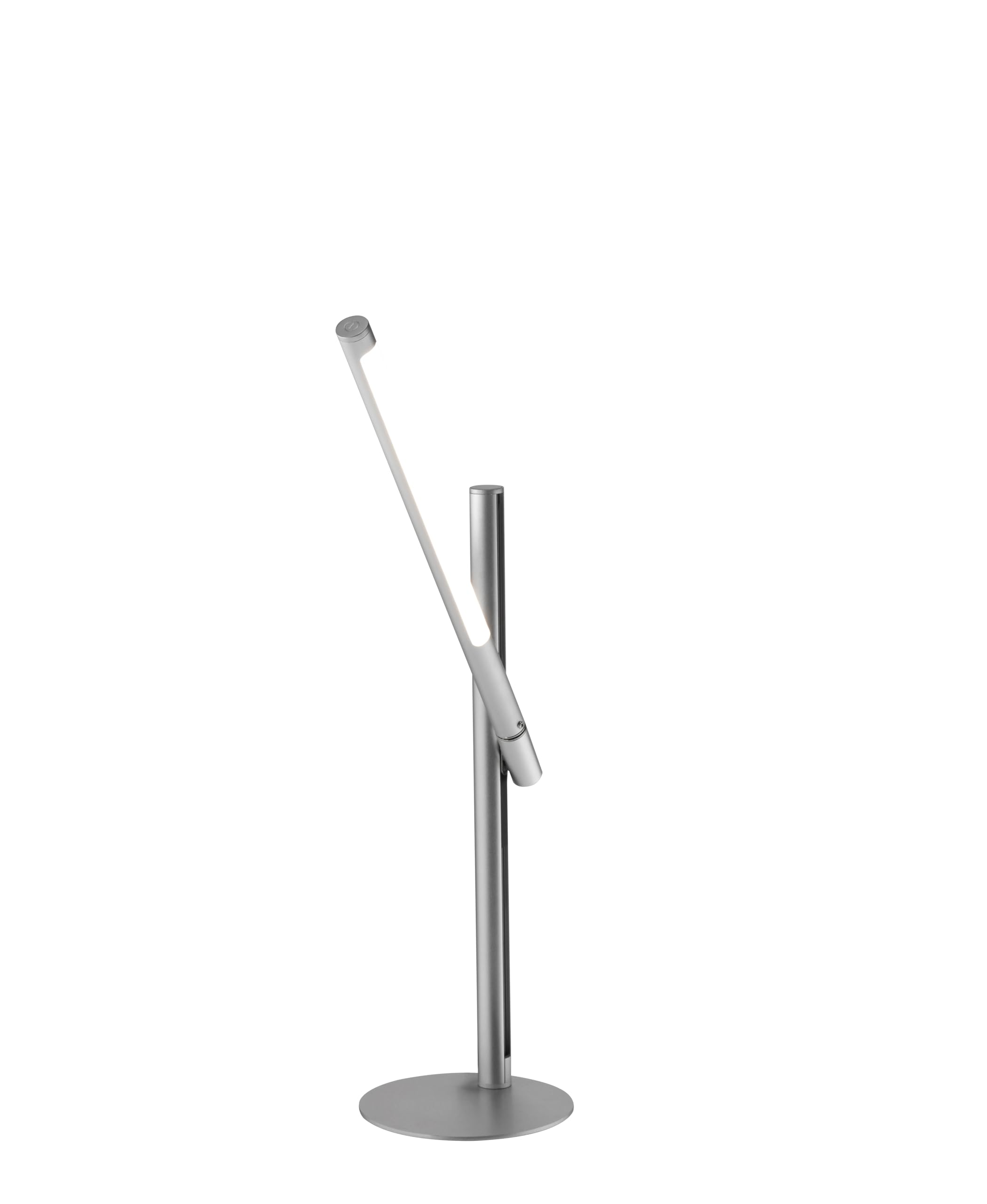 ALCO-Albert - Lampada da scrivania a LED dimmerabile argento 8,5 Watt | Moderna lampada da tavolo con 3 livelli di luminosità, tecnologia LED e utilizzo flessibile in ufficio o in home office
