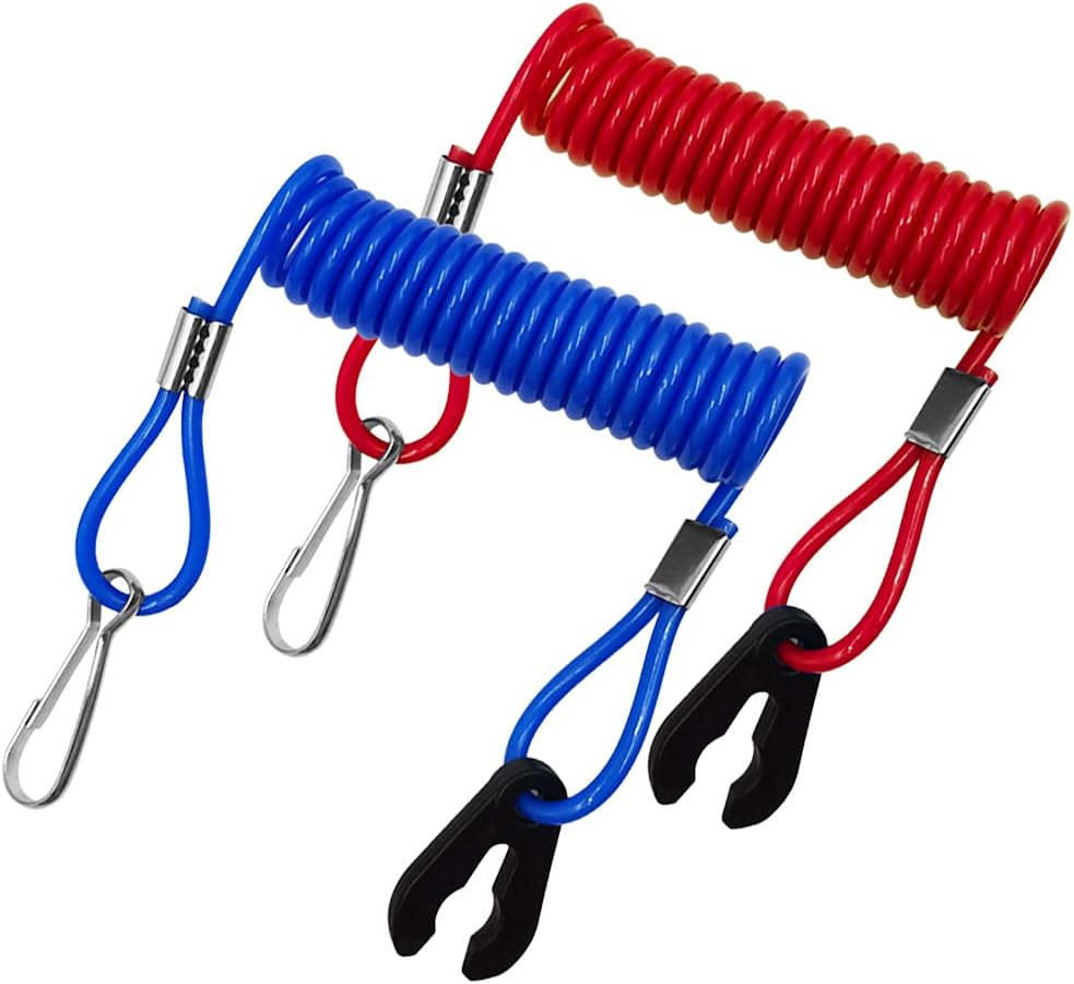 Sonku 2 Pcs Universal Safety Switch Key Lanyards for Most Outboard Engine