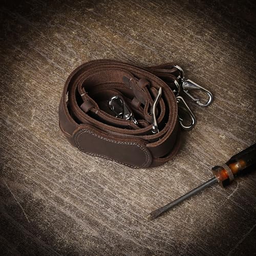 Image of Grain Buffalo Leather Suspender for Men | 0.2 inches thickness | Western Heavy Duty Dress Suspender