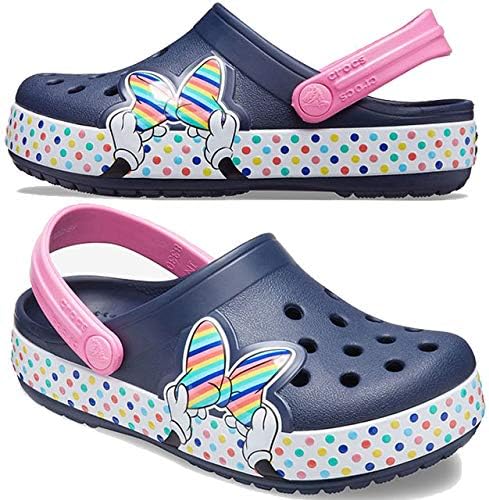 Amazon クロックス Crocs 6156 キッズ ジュニア ファンラブ ディズニー ミニーマウス スタイルクロッグ サンダル 女の子 クロッグ サボ