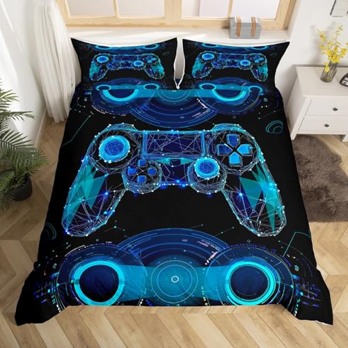 Parure de lit manette de jeu super king size pour chambre de garçon
