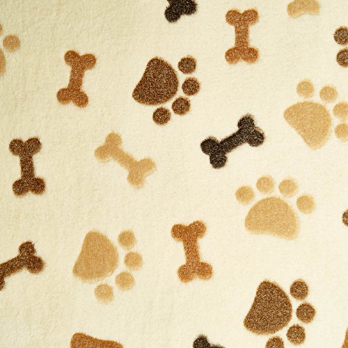 Bello - Microteddy Stoff mit Hunde Motiven - Hundestoff/Kinderstoff - extra weicher Flor (per 0,5m)