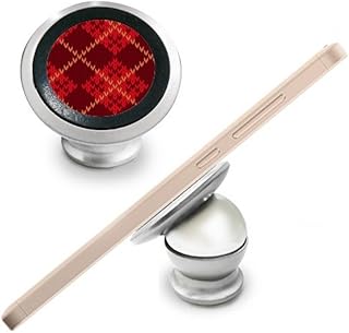Soporte magnético para salpicadero de coche, diseño de cruz de tres colores, color marrón rojo, para teléfono móvil, rotación de 360 grados, regalo