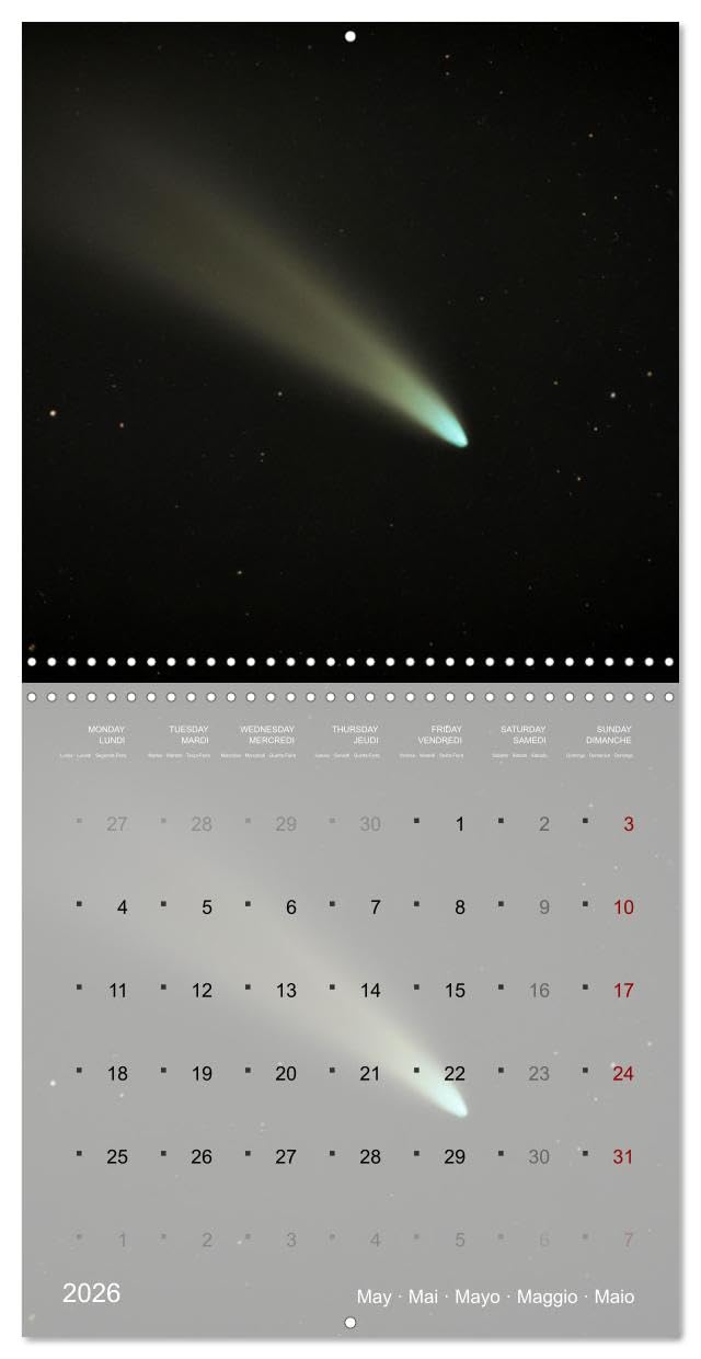 Galaxie cosmique (Calendrier mural carré 2026 30x30 cm) Calendrier double avec une page pour vos prises de notes: Le monde fascinant de l'univers