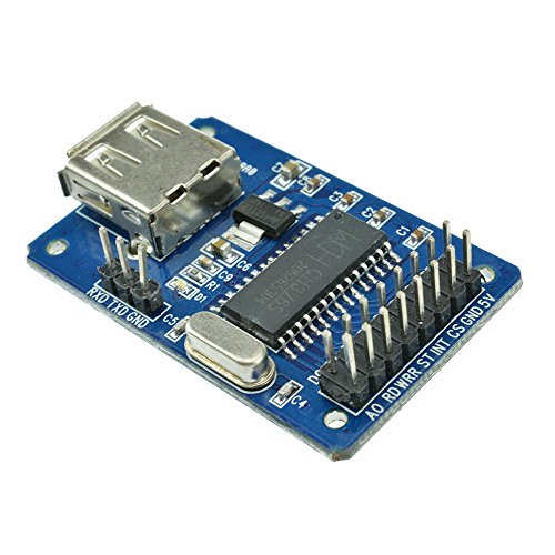 Image of Robocraze CH376 USB Host Interface Module | USB Flash Drive Read /Write | CH376S USB host chip | USB & SD support | SPI, UART & Parallel interface | FAT16 /FAT32 file system module