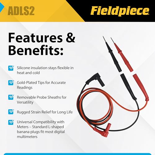 Fieldpiece ADLS2 câbles de test en silicone haute flexibilité Deluxe