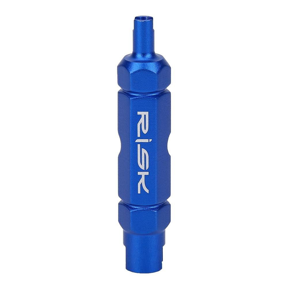 SolUptanisu ventiel kern verwijderingsgereedschap aluminiumlegering multifunctionele fietsbuis bandenklep demonteren gereedschap voor Presta (blauw