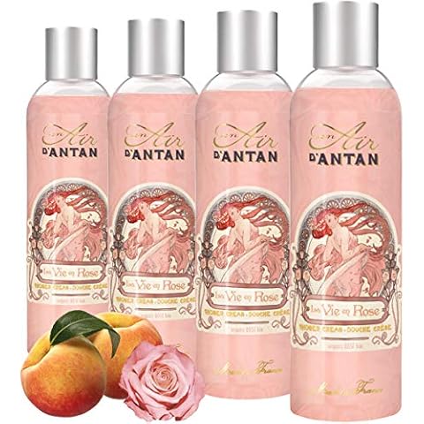 Un Air d’Antan 4er Set - Vintage Duschgel Rose - Parfum Cover