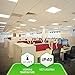 ASD 2x2 LED Flat Panel Light Dimmable Edge-Lit Panel 27W Square Ceiling Light 4000K Bright Light Troffer Light 3005Lm Commercial LED Drop Ceiling Lights Standard Thin Panel UL, DLC 2-Pack