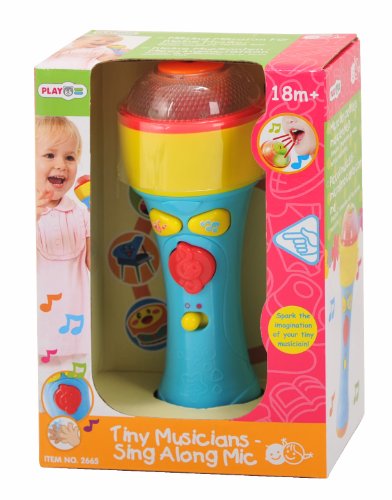 Playgo Tiny Musicians Sing Along Mic Music Player With Built In Speakers, Preprogrammed Music For 18 Months & Up #TOP1