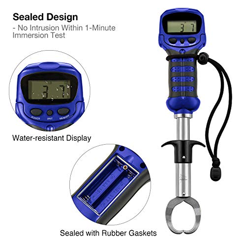Image of Piscifun Fish Gripper with Digital Scale, 60LB Stainless Steel
