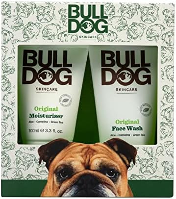 Bulldog Skincare - Original Skincare Duo, Gift Set for Men (x1 Original Moisturiser 100ml, x1 Original Face Wash 150ml)