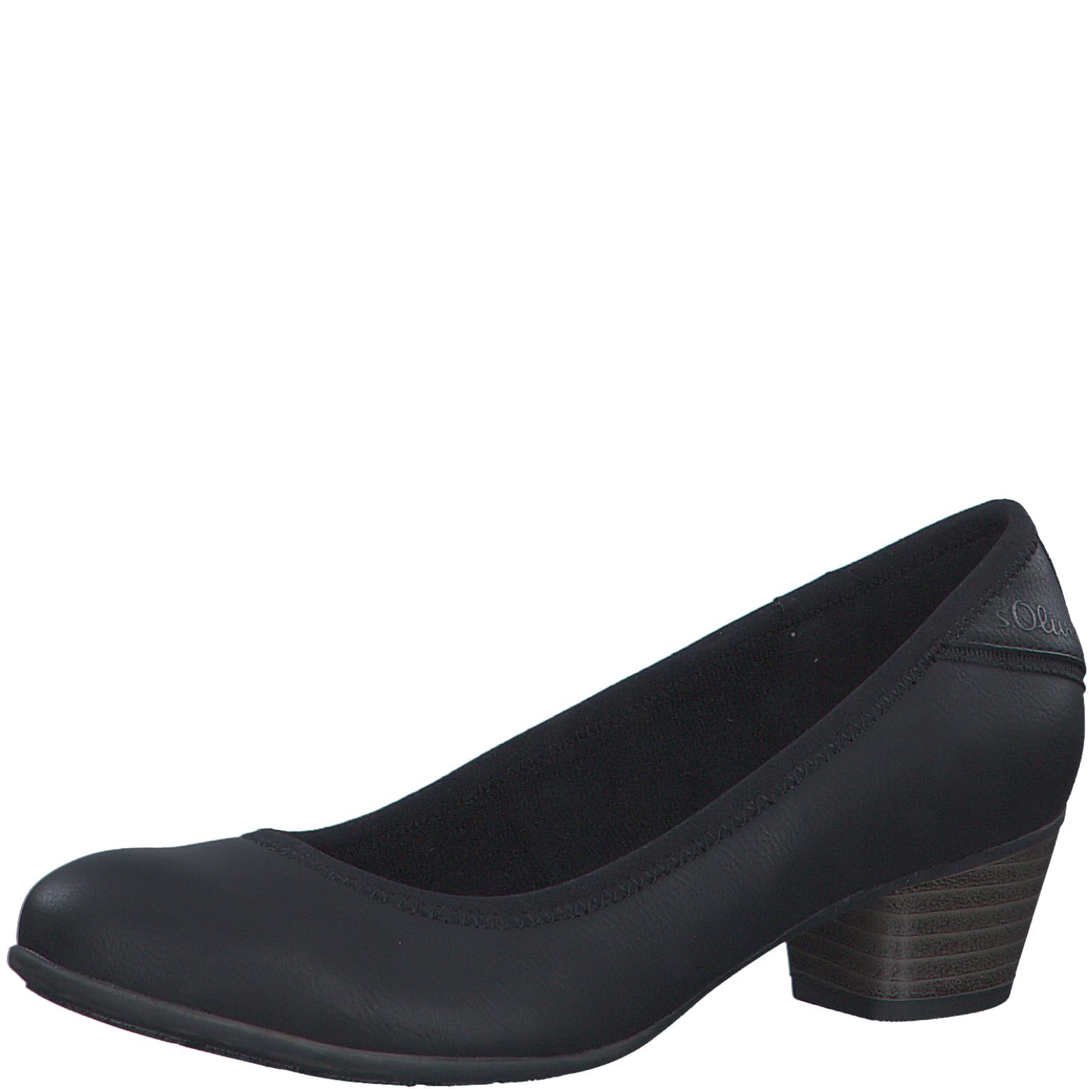 s.Oliver Women's Pumps Small Heel Elegant, Black, 6.5 UK