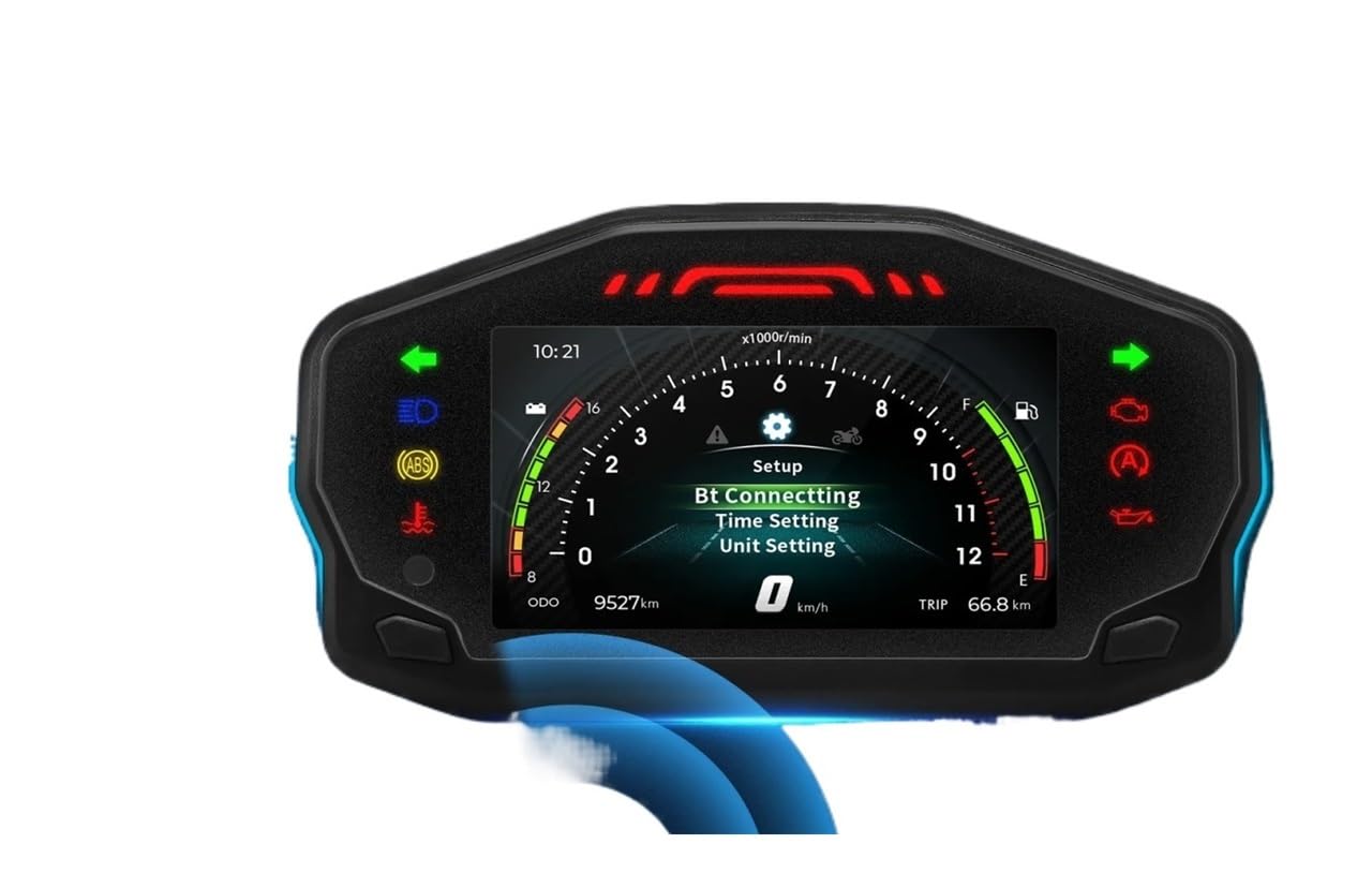 Velocímetro Digital para motocicletas, para motor digital de 2/4 | Tacómetro universal HD para motocicletas, para motor digital de 2/4 cilindros, para todas las motocicletas.