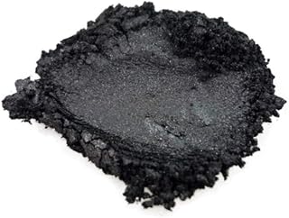 42g/1.5oz "BLACK ONYX" Mica Powder Pigment (Epoxy,Resin,Soap,Plastidip) Black Diamond Pigments by CCS