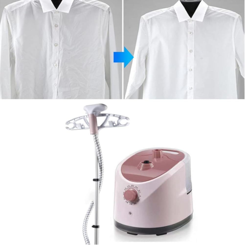 10-Level Adjustable Garment Steamer, 2000W Vertical Clothes Steamer with 1.6L Large Tank for Quick Wrinkle Removal, Ideal for Down Jackets & Shirts