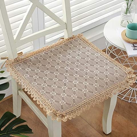 Office Chair Cushion Chair Seat Pads With With Straps Anti-slip Square Dining Chair Pads Car Sitting Seat Cushion For Kitchen Chair Dinning Chair-a 45x45cm(18x18inch) Cover