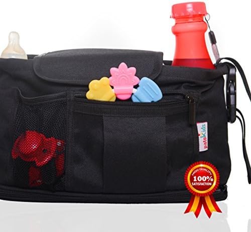 Stroller Organizer Bag, Car Organizer, Parent Console Bags for Baby Pram and Toddler Car Seats, High Quality Bag.