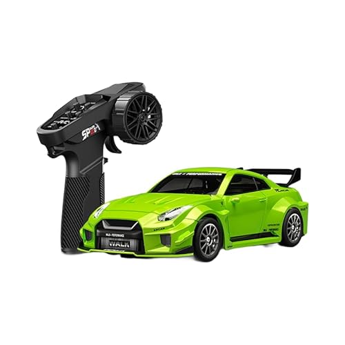 RikuHanaKo 1:43 �l�֋쓮RC�h���t�g�������W�R���J�[ �t���v���|�[�V����2.4GHz�W���C�������\ ���^���{�f�BLED���C�g�t�� 7?14�Ό����iD43-02Q3�F�ΐF�C1:43�j