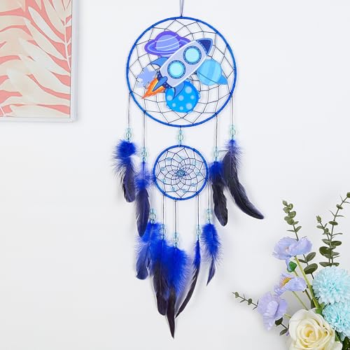 MHJY Dream Catcher for Kids, Cute Dreamcatchers with Dinosaur Purely Large Handmade Bedroom Accessories Party Decorations for Girls Boys Wall Hanging