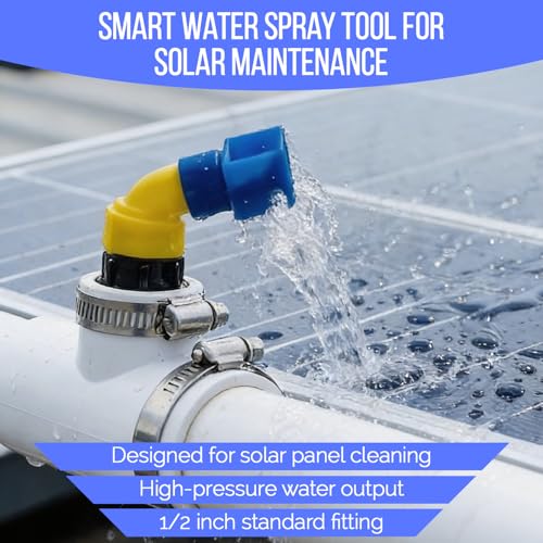 Image of Solar Panel Cleaning Sprinkler Shower - 1 /2 Inch Standard Size, High-Pressure Nozzle, Durable & Efficient Water Spray for Optimal Solar Panel Cleaning (Pack of 5)