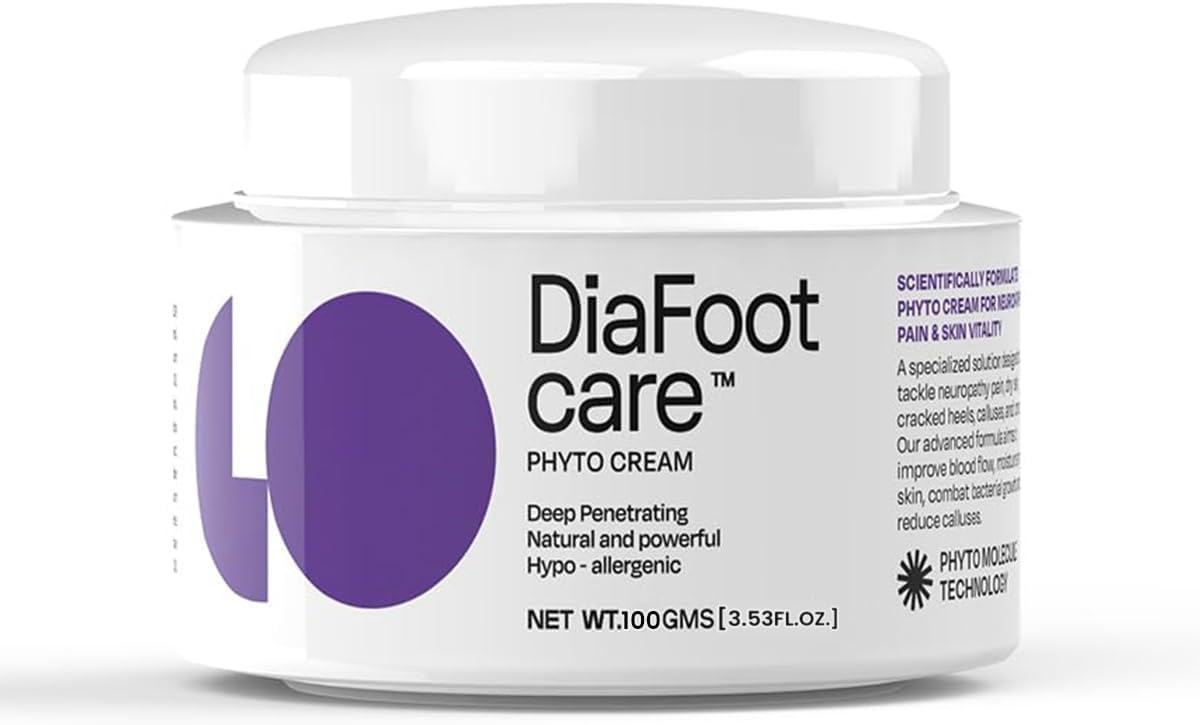 Varco Leg Care DiaFoot Diabetic Foot Neuropathy Pain Management Cream|Management of Callus & Corn, Dry, Crack Heel Repair, Hydrates Skin | 1%ww Salicylic Acid, 3 Essential Ceramides, Ammonium Lactate, Shea Butter - 100gm