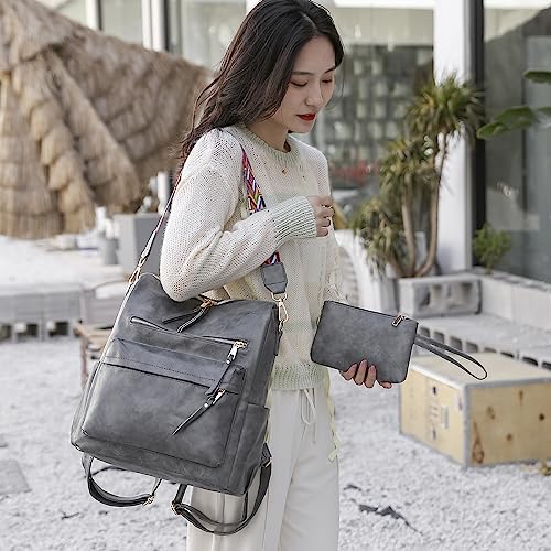 Image of Women's Fashion Backpack Purse for Women Leather Multipurpose Design Ladies Shoulder Bag Travel bag Satchel Handbags